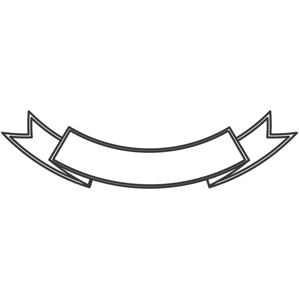 Icône de bannière de ruban — Image vectorielle