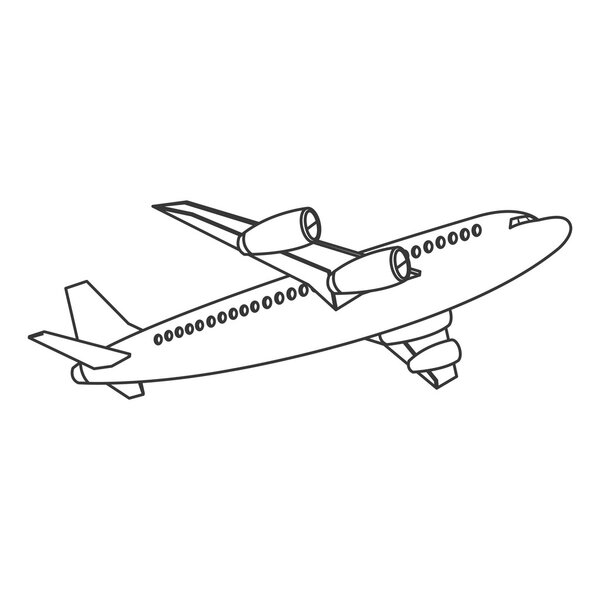 flying airplane icon