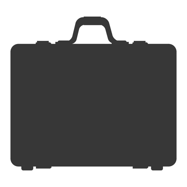 Resväska med handtag ikon — Stock vektor