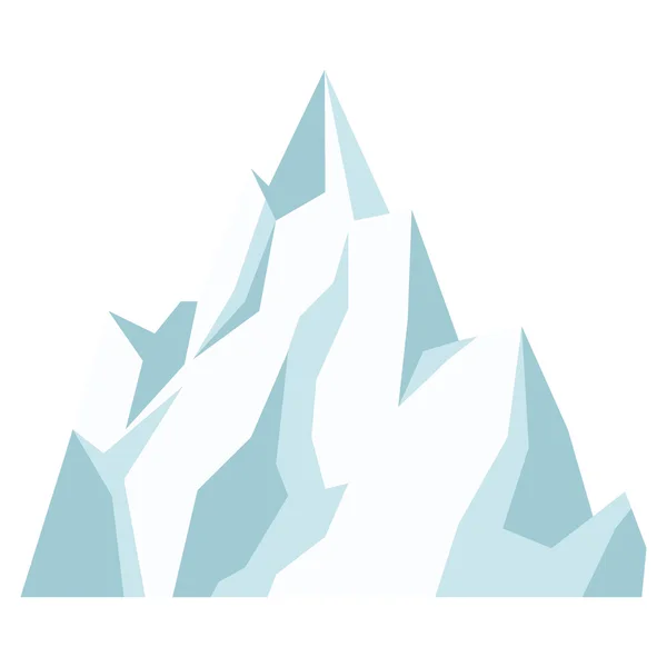Icône de montagne de glace — Image vectorielle