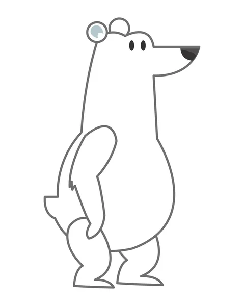 Kutup ayısı simgesi — Stok Vektör