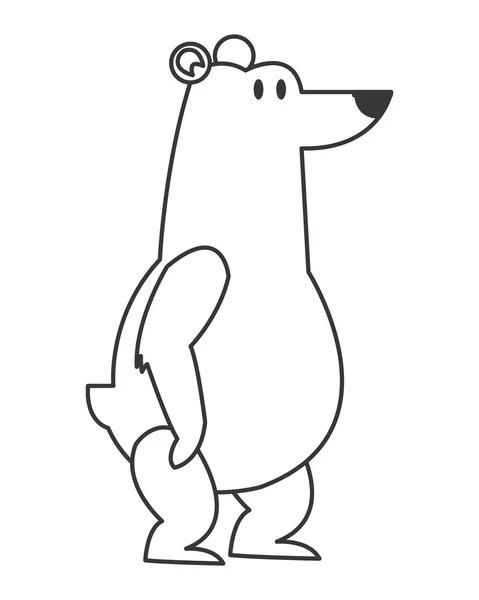 Oso polar icono — Vector de stock