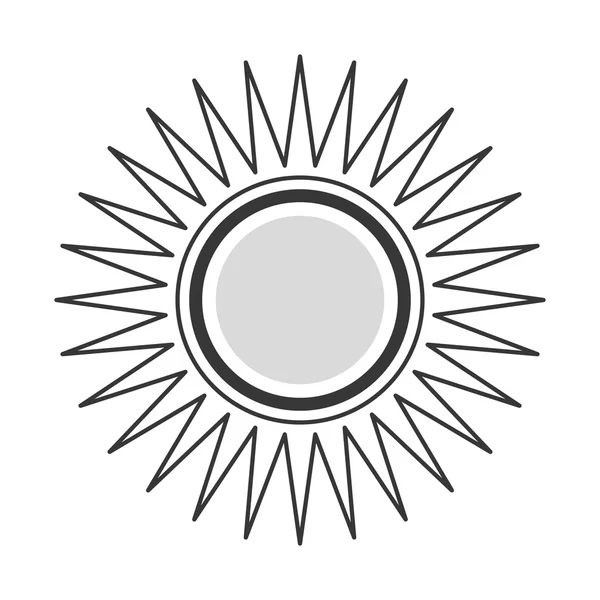 Icono del sol de dibujos animados — Vector de stock