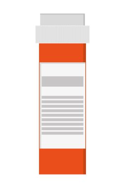 Turuncu tıp şişe simgesi