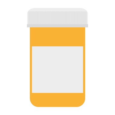 Turuncu tıp şişe simgesi