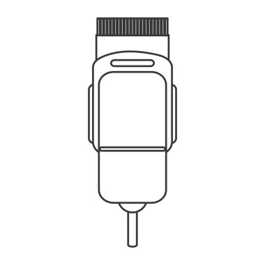 Elektrikli saç kesme makinesi simgesini