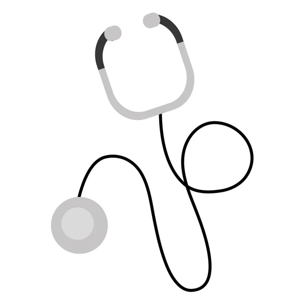 Eenvoudige stethoscoop pictogram — Stockvector