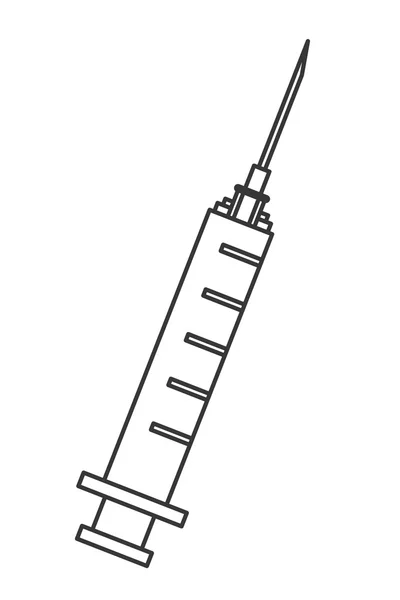 Duidelijke spuit pictogram — Stockvector