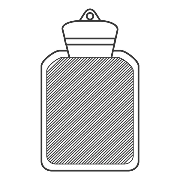 Warm water fles pictogram — Stockvector