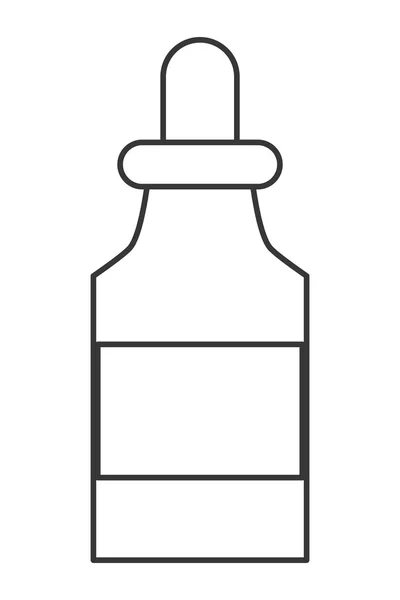 Flacon de médicament avec icône compte-gouttes — Image vectorielle