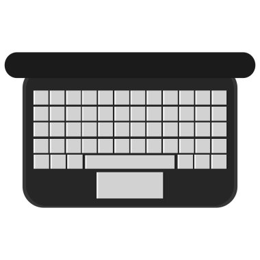 dizüstü bilgisayar yüksek görünüm klavye