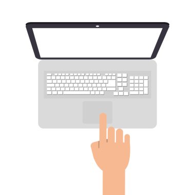 el simgesi ile dizüstü TOPVIEW