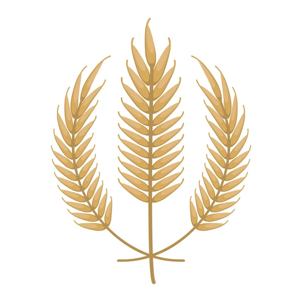 Conception icône de pointe de blé — Image vectorielle