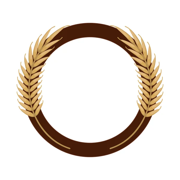 Symboldesign für Weizenspitzen — Stockvektor