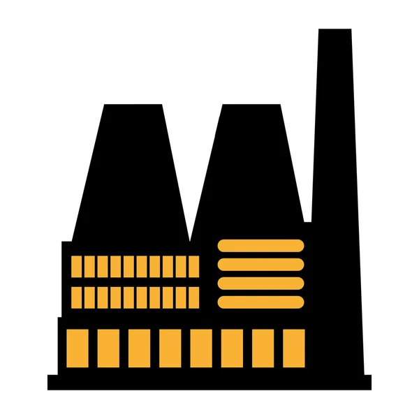 Industria de la fábrica icono industrial — Vector de stock