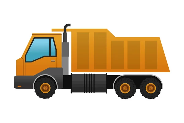 Icône de camion de fret industriel — Image vectorielle