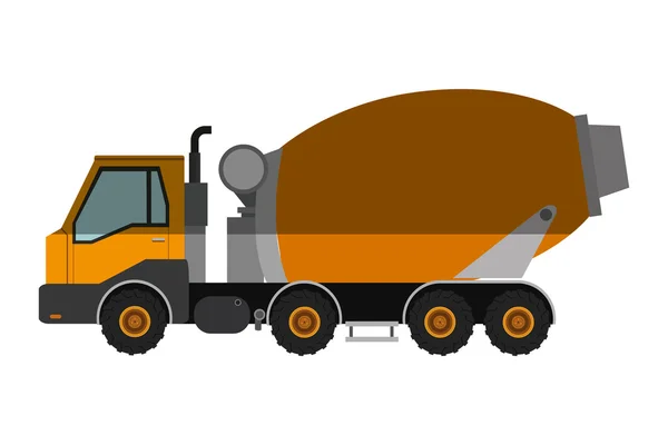 Concrete mixer truck icon — Stock Vector