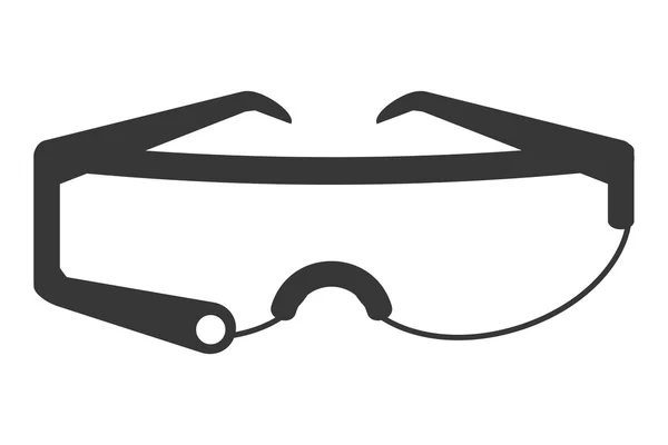 Icona occhiali cornice moderna — Vettoriale Stock