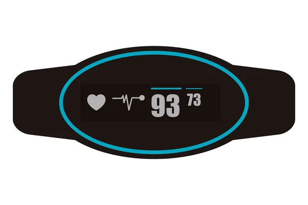 Ícone monitor de pulso heartrate —  Vetores de Stock