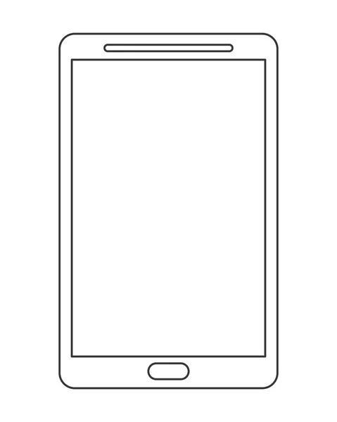 Conception moderne de ligne icône de téléphone portable — Image vectorielle