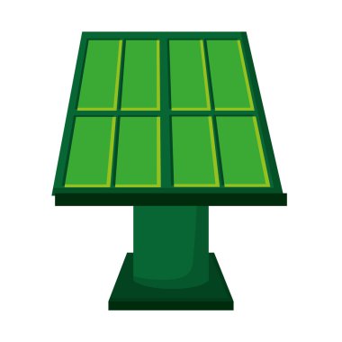 güneş paneli yeşil enerji simgesi