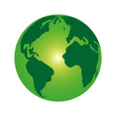 Dünya gezegen harita yeşil