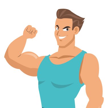 fitness kıyafet simgesi siluet adamla