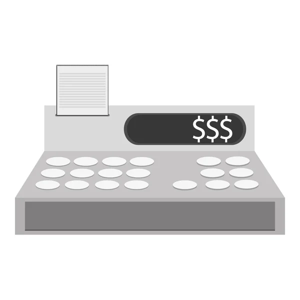 Cash register cashier flat icon — Stock Vector