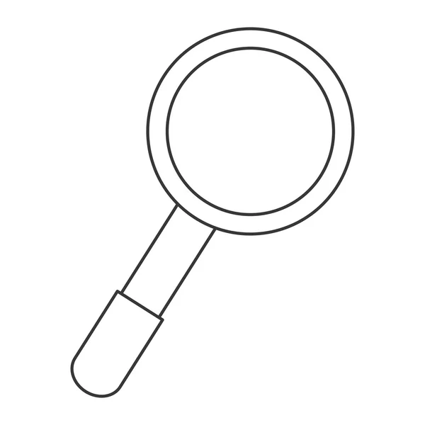 Mahnifying icono de búsqueda de vidrio — Archivo Imágenes Vectoriales