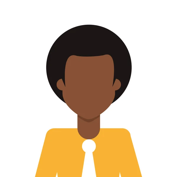 Afro people person icon avatar man — Stock Vector