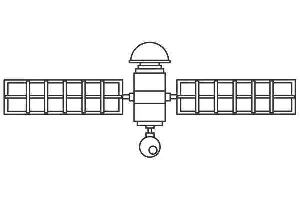 Icono de satelite único — Archivo Imágenes Vectoriales