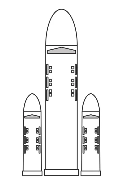 Space-Shuttle-Ikone — Stockvektor