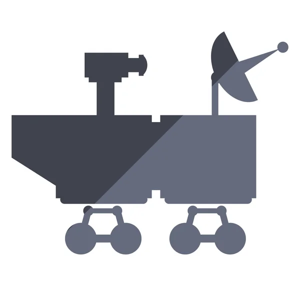 Mars rover curiosity icon — Stock Vector