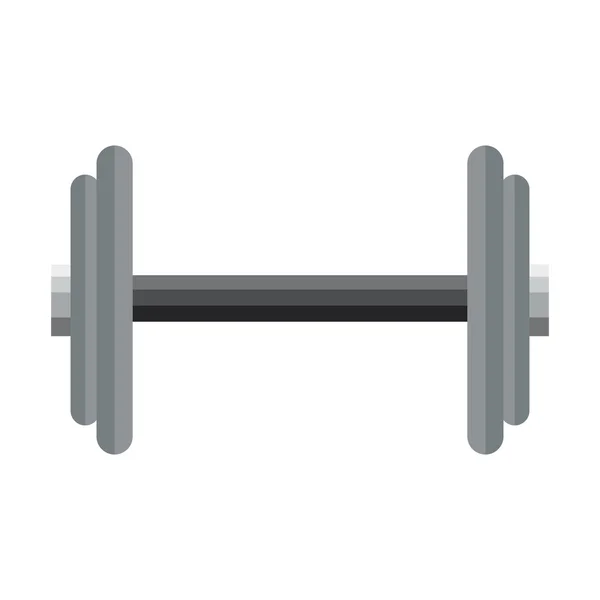 Single dumbbell icon — Stock Vector