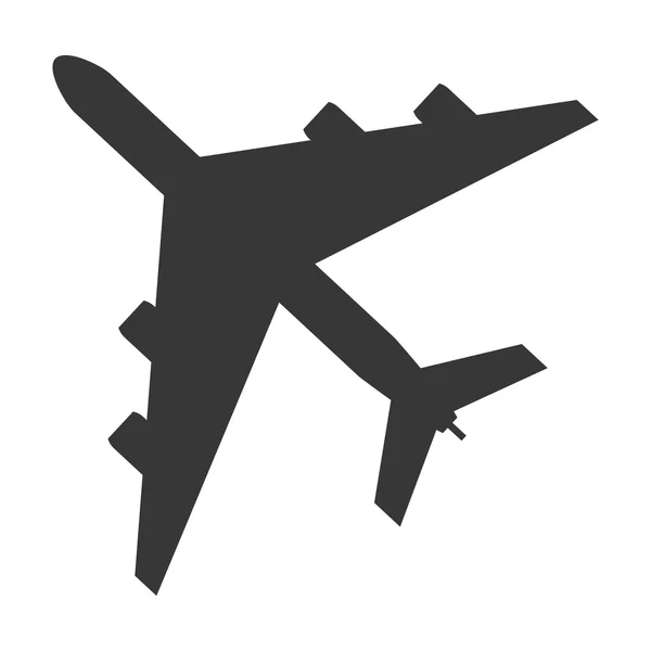 Icono de avión volador — Vector de stock