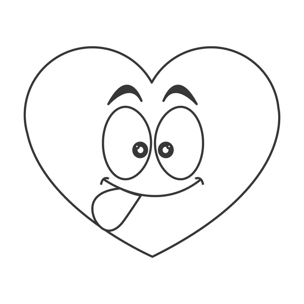 Εικονίδιο καρτούν Γκούφυ καρδιά — Διανυσματικό Αρχείο