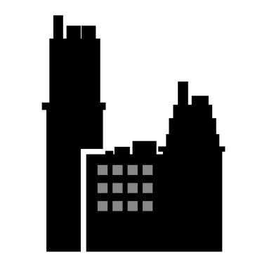 siluet inşaat simge oluşturma