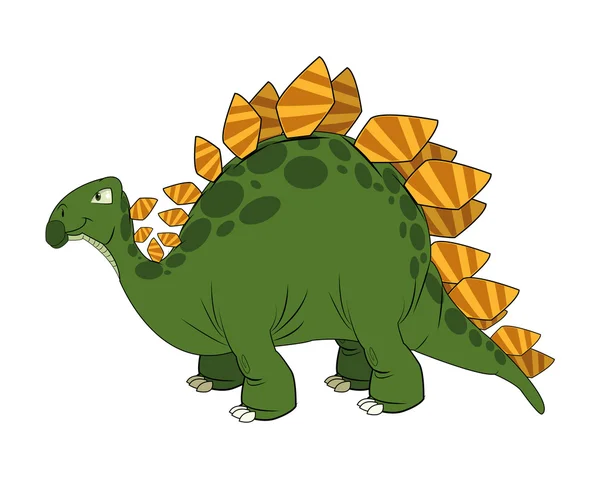 Aranyos rajzfilm dinoszaurusz képregény — Stock Vector