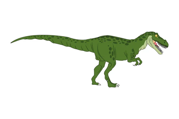 Dinosaurie tecknade komiska tiranosaur rex — Stock vektor