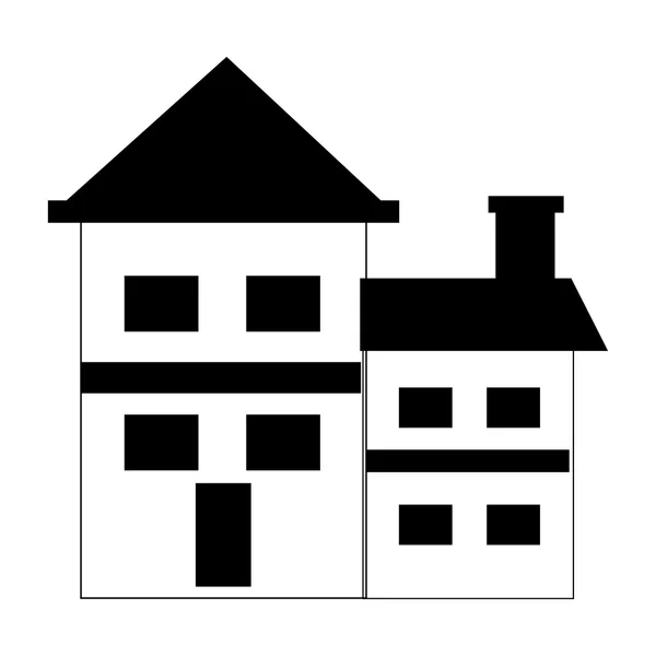 House construction real estate icon — Stock Vector