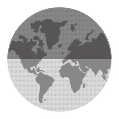 geometrik doku dünya küre simgesi