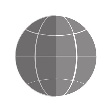 Dünya eldiven enlemlerde ve meridyenler simgesi olan