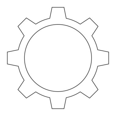 Tek dişli simgesini