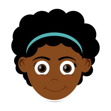 mutlu kız esmer simgesiyle