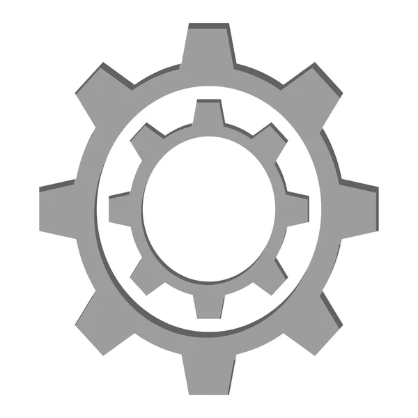 Couple gears icon — Stock Vector