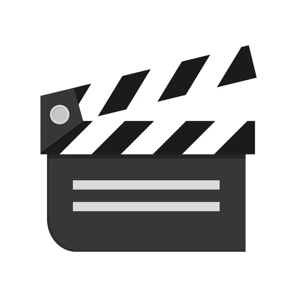 Filmklapper filmpictogram — Stockvector