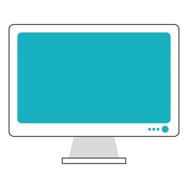 Computer monitor icon — Stock Vector