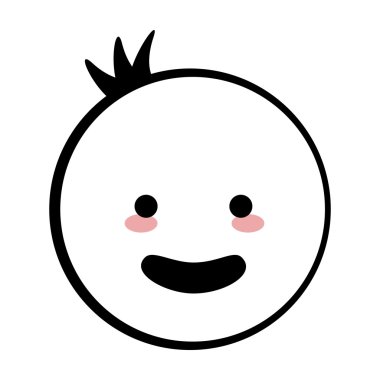 mutlu çocuk simge çubuk şekli