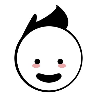 mutlu çocuk simge çubuk şekli