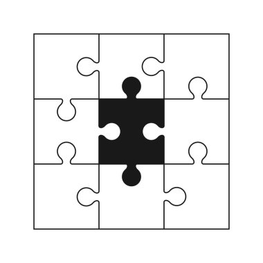 puzzle parçaları simgesi